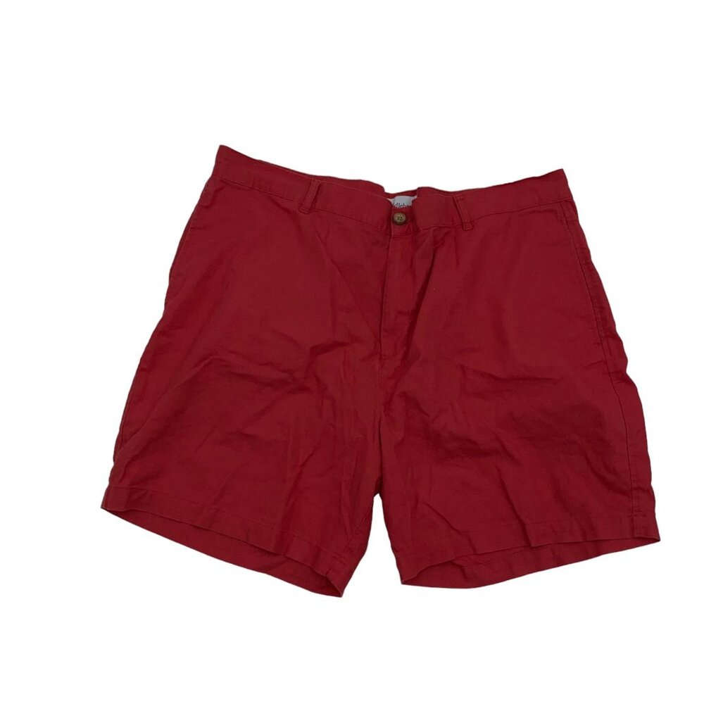 Saddlebred Men's Linen Shorts Size 40 Light Red/ Pink